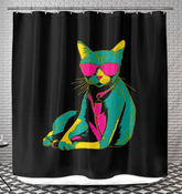 Mystical Cat Eyes Shower Curtain - Beyond T-shirts