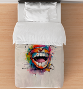 Saxophonist’s Soft Symphony Duvet Cover