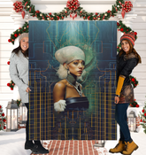 Contemporary Bliss Sherpa Blanket in Modern Design