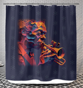 Soulful Serenade Shower Curtain