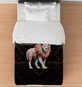 Lion's Tranquil Twilight Duvet Cover