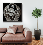 Electronic Waveform Wrapped Canvas