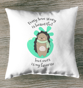 Every Love Story Is Beautiful Indoor Pillow