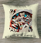 Techno Twilight Outdoor Pillow