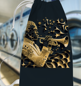 Rhythmic Ripples Laundry Bag