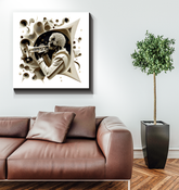 Notation Nebula Wrapped Canvas