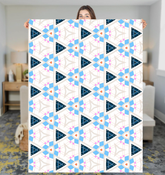 Tranquil Diamond Serenity Sherpa Blanket