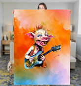 Upbeat Ufologist's UFO Unwind Sherpa Blanket