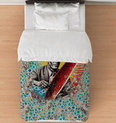 Elegant Surfing 5 23 Duvet Cover featuring calming wave patterns for a tranquil bedroom atmosphere.
