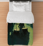 Elegant Bedroom Setup Featuring NS-872 Duvet Cover, Soft and Inviting