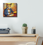 Cat's Dreamy Moonlight Wrapped Canvas