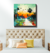 Majestic Mountain Sunrise Wrapped Canvas