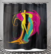 Chic Runway Canvas Shower Curtain - Beyond T-shirts