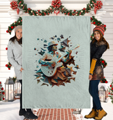 Flute Fantasy Sherpa Blanket