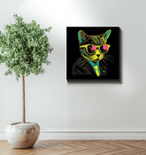 Artistic Whiskers Canvas Art - Beyond T-shirts