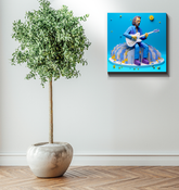 Rustic Retreat Paper Art on Wrapped Canvas