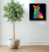 Playful Purr Canvas Artwork - Beyond T-shirts