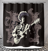 Singer-Songwriter's Script Shower Curtain