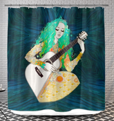 Elegant Garden Gala Shower Curtain with detailed floral patterns.