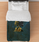 Close-up view of Pirate Deer Captain Duvet Cover design.