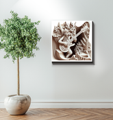 Beatbox Boulevard Wrapped Canvas