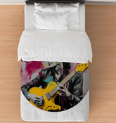 Minimalist Waveform Comforter - Bedroom Decor.