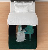 Close-up of the Floral Fairytale Comforter with intricate floral designs.