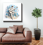 Fluttering Feathers Canvas Close-Up Detail