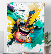 Saxophonist’s Soft Serenade Sherpa Blanket