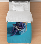 Paper Plane Journey Comforter with whimsical paper plane design.