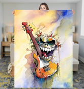 Guitarist’s Gentle Grooves Sherpa Blanket