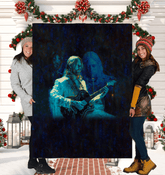 NS-819 Sherpa Blanket in plush white for cozy evenings.