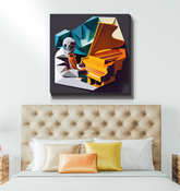 K-Pop Kaleidoscope Wrapped Canvas