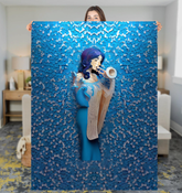 Kirigram Celestial Dance Sherpa Blanket with artistic design.