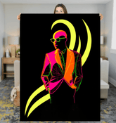 Stylish Silhouettes Fashionable Sherpa Blanket - Beyond T-shirts