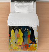 SurArt 126 Duvet Cover displayed on a bed, highlighting its modern style and comfort.