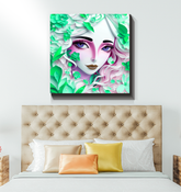 Elegant wrapped canvas featuring Steampunk Dreams paper art for sophisticated home decor.