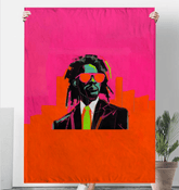 Elegance in Graffiti Sherpa Blanket - Beyond T-shirts