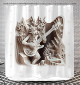 Blues Mood Shower Curtain