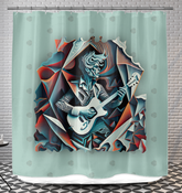 Vinyl Spin Shower Curtain