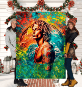 Surfing Coziness Sherpa Throw Blanket - Beyond T-shirts