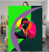 Fashionable Icon Sherpa Blanket - Beyond T-shirts