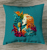 Festival Folklore Outdoor Pillow