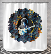 Melody Montage Shower Curtain