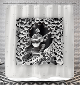 Rock Riffs Shower Curtain