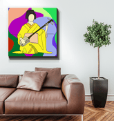 Geisha1 Wrapped Canvas - Beyond T-shirts