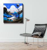 Whispering Woods Forest Landscape Canvas