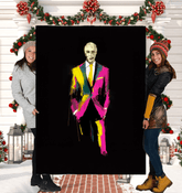 Futuristic Metallic Hues Sherpa Blanket - Beyond T-shirts