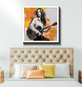 Tranquil Melody Minimalist Abstract Wrapped Canvas