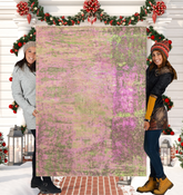 Nordic Knit Sherpa Blanket with Elegant Knit Pattern